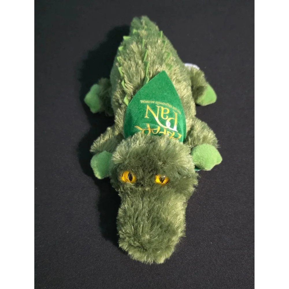 Aurora World Peter‎ Pan Broadway Musical Crocodile Plush Green Alligator 11 Inch